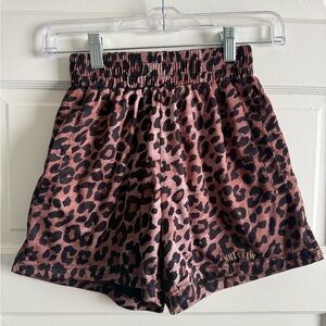 Kill Crew Women's Athletic Shorts - Pink and Black Leopard